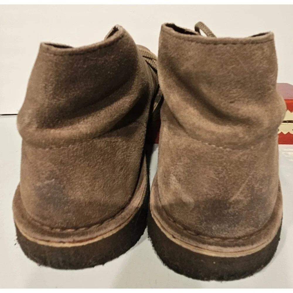 Clarks Originals Desert Boot‎ Mens Taupe Suede Leather Chukka Crepe Sole 9
